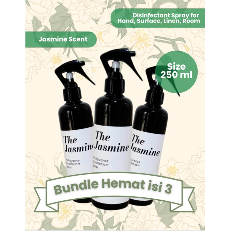 The Jasmine Multipurpose Disinfectant Spray | Disinfektan Sanitizer Semprot Tangan Ruangan