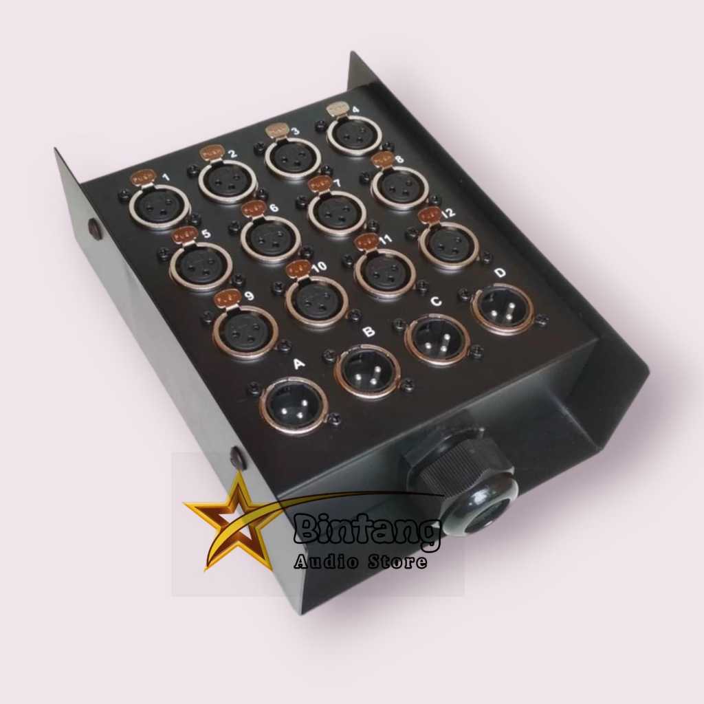Box Kabel Snake 16 Channel + Connector BSC-16 Merk STX / Bok Snake STX BSC 16