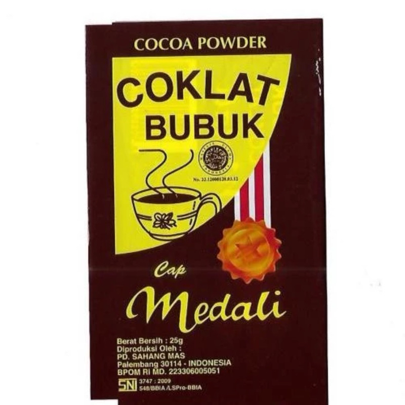 

Coklat bubuk medali 25gr