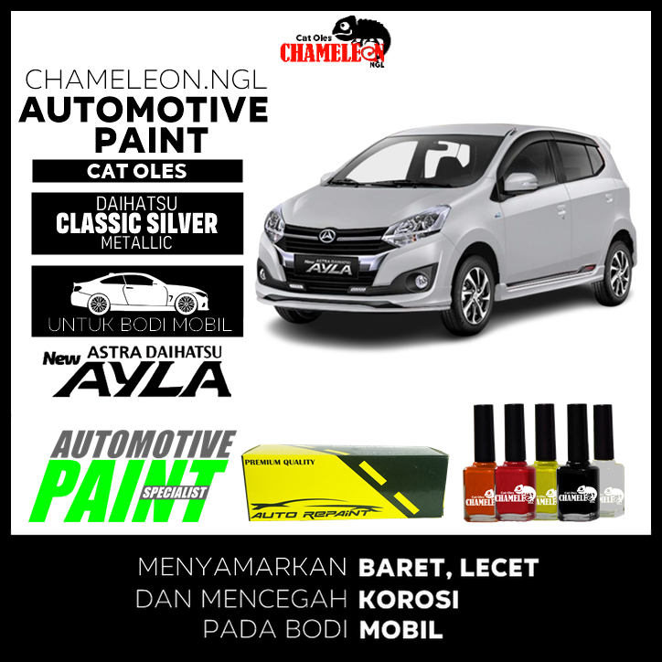 Cat Oles Daihatsu New Ayla Classic Silver Automotive Paint CHAMELEON NGL