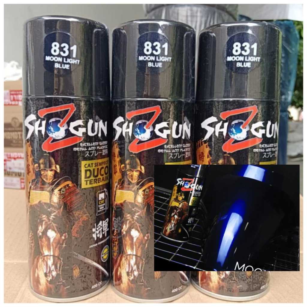 Promo Pilok Pilox Cat Semprot Shogunz Cat Duco Shogun Moonlight Blue 831 400Cc Biru Moonlight