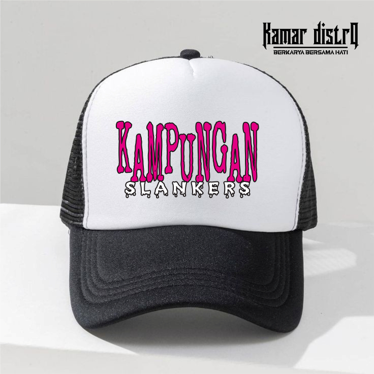 TOPI TRUCKERCAPS LOGO SLANK KAMPOENGAN//TOPI GAYA BISBOL LOGO SLANK KAMPOENGAN.