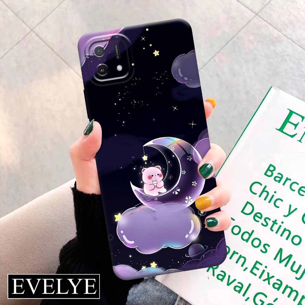 Soft case Hp OPPO A16E/A16K - EVELYE - Fashion Case Aesthetic - Silicon - Pelindung Belakang Handpon