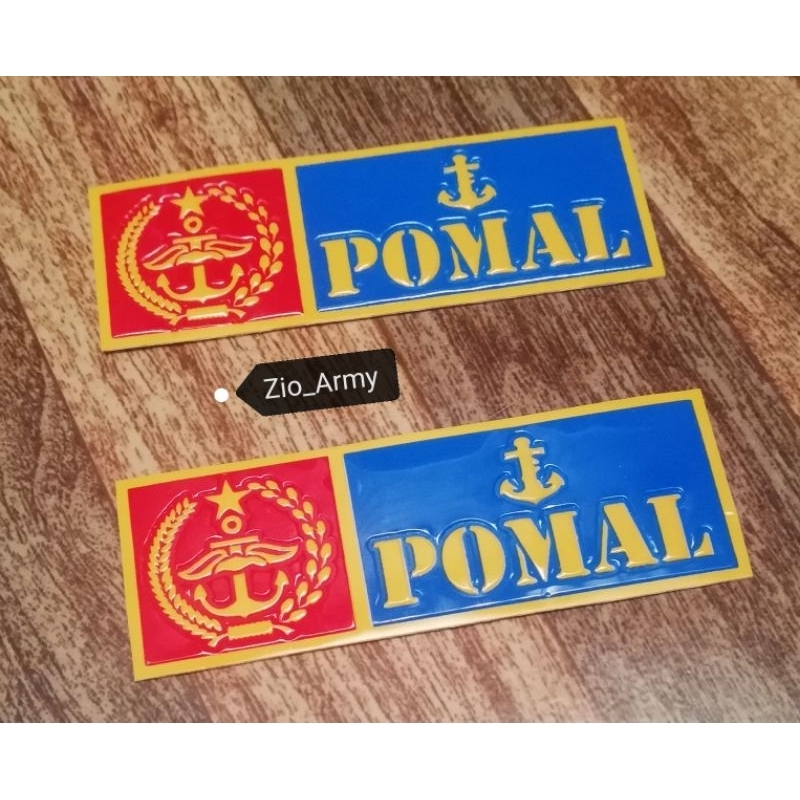 

Stiker Embos NOPOL POM AL 1 Pasang/2pcs