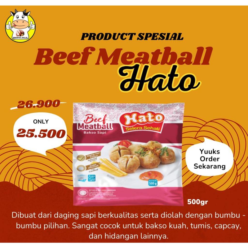 

HATO BAKSO SAPI KEMASAN 500GRAM - DISASS JOGJA