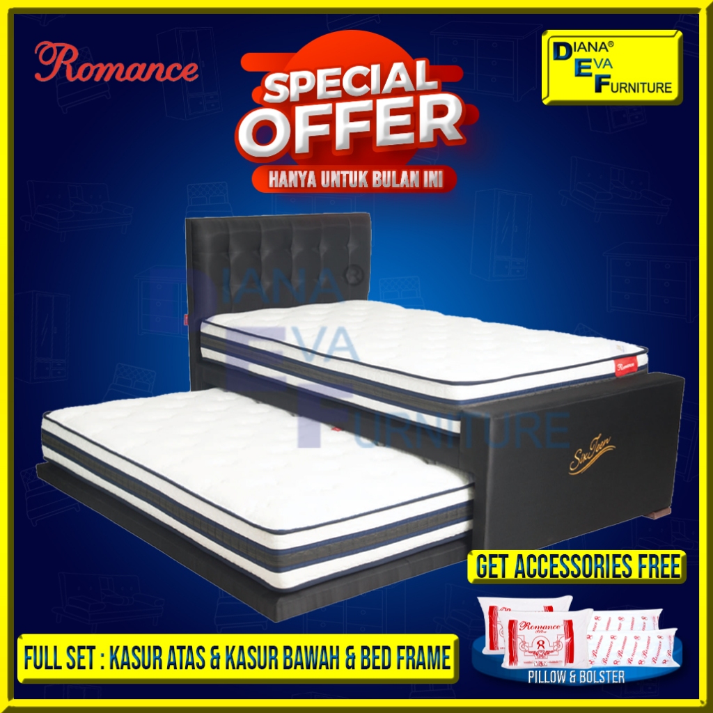 Romance 2in1 Sixteen Full Set Kasur Springbed
