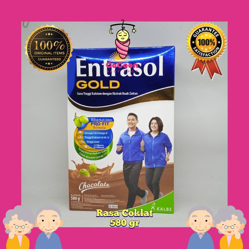 

Susu Dewasa Entrasol Gold Cokelat Coklat / Vanila Vanilla 580 gr 600 gr