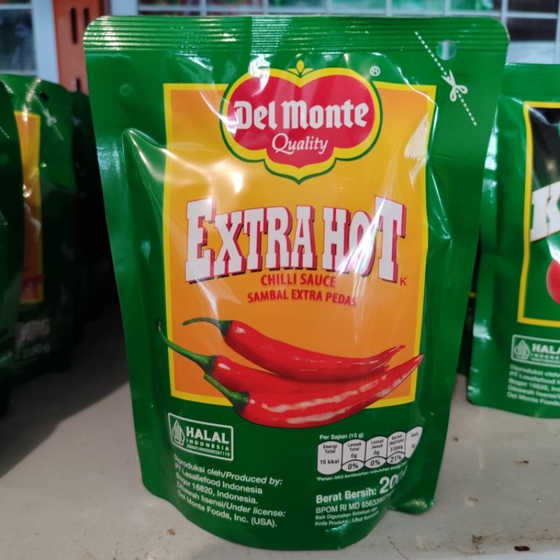 

Del Monte Extra Hot / Saus Ekstra Hot / Saos Pedas / Saus Cabai