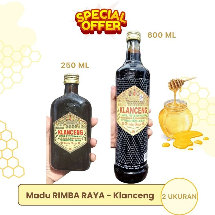 

RIMBA RAYA MADU KLANCENG ASLI - BOTOL KACA