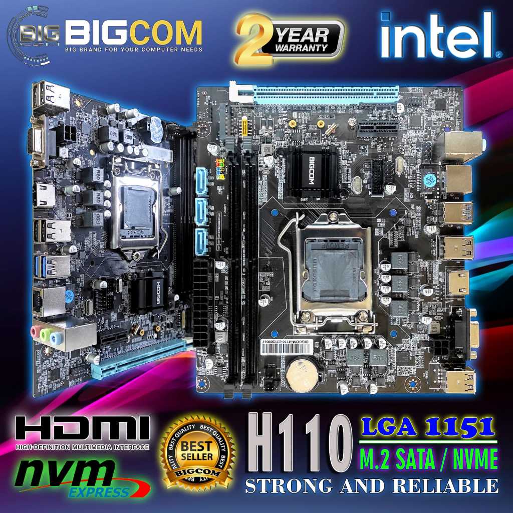 PAKET MOTHERBOARD H110  + PROCESSOR Core i5-6500 GARANSI 2 TAHUN