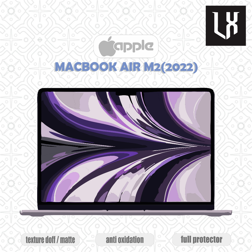 Garskin Skin Case - Apple Macbook Air M2 (2022) motif custom sesuai keinginanmu