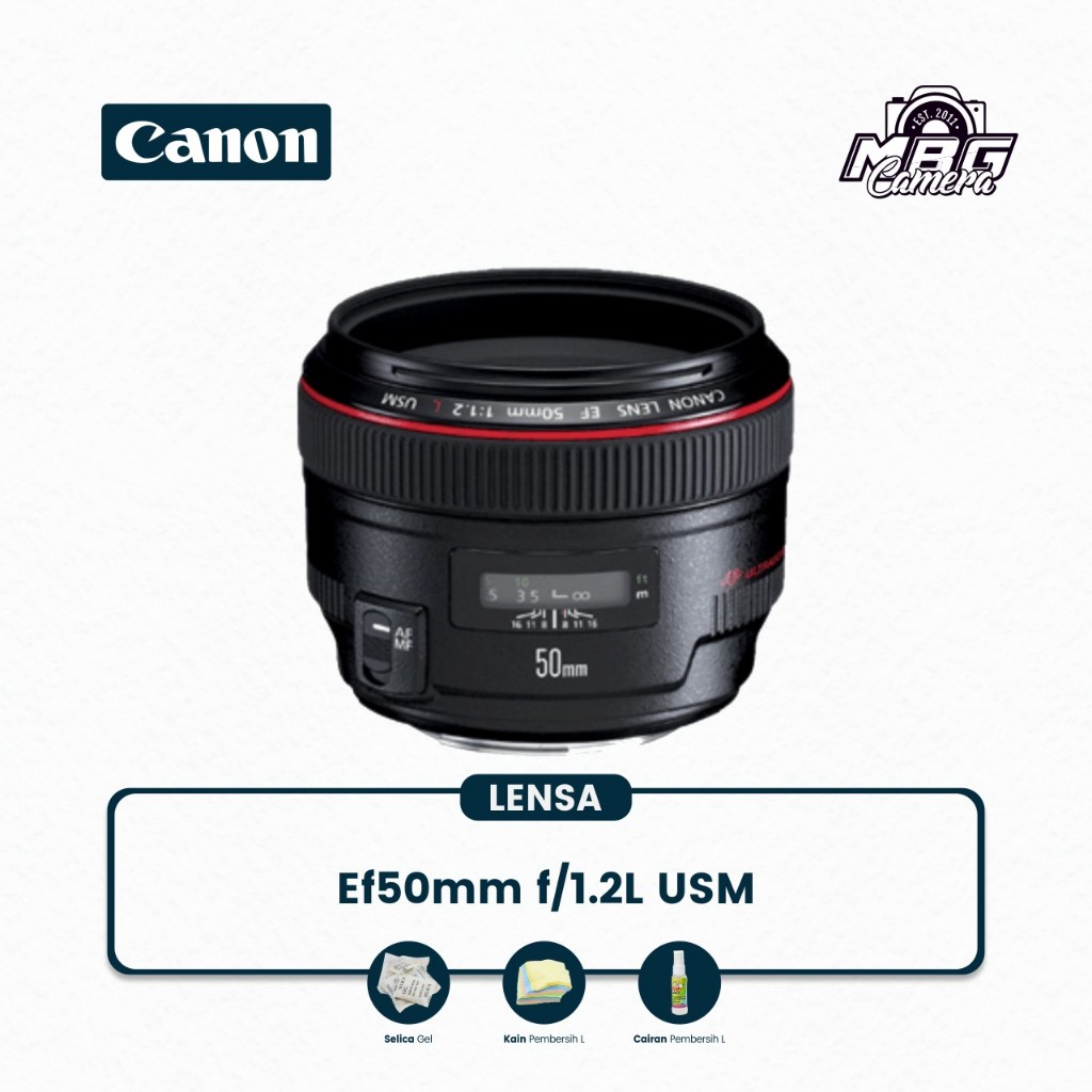 FIX CANON 50MM F1,2 L SERIES BANYAK BONUS BERGARANSI