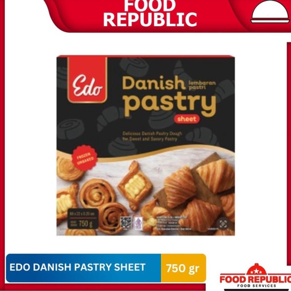 

ART W77U Edo Danish Pastry Sheet 75 Gram