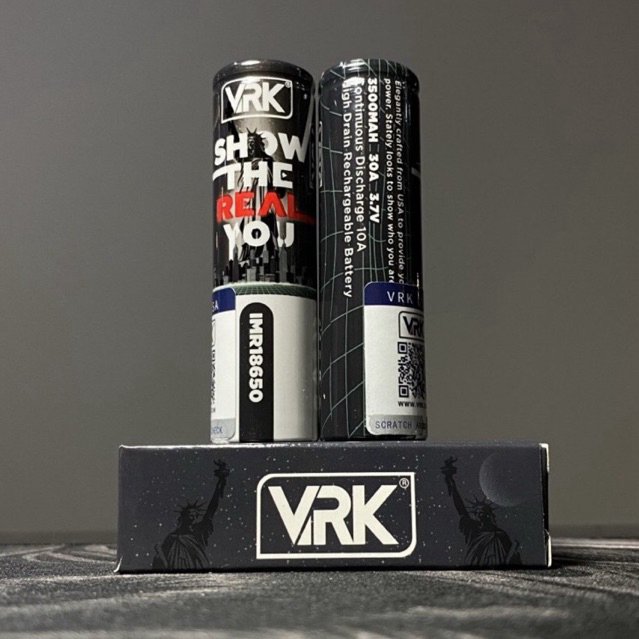 BATERAI VRK HITAM 18650 3500MAH 30A ORIGINAL AUTHENTIC