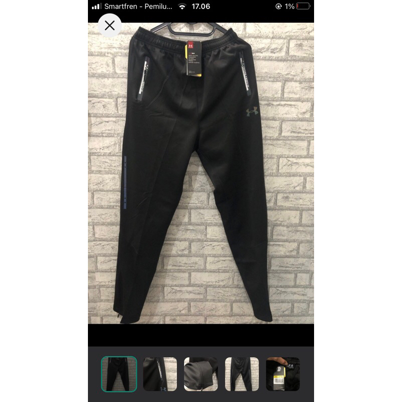 Brand New Under Armour Training Pants Sport Pants Black/ Hitam Original