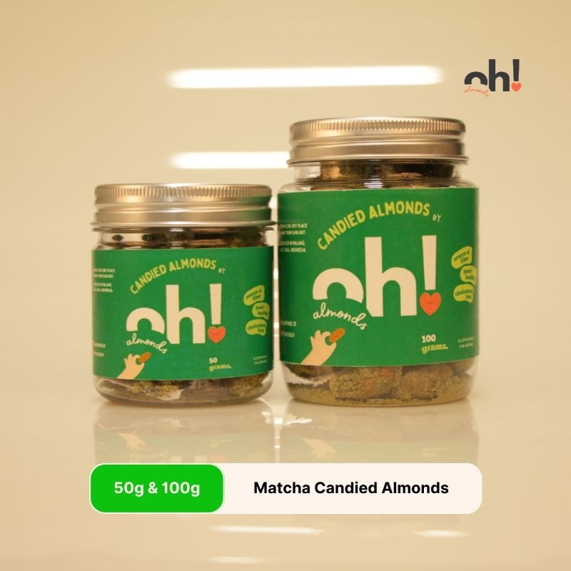 

Oh! Almonds - Matcha Candied Almonds 50g & 100g