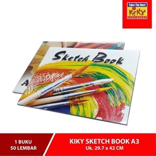 

(1pcs)KIKY Sketch Book / Buku Sketsa Ukuran A3 isi 50 lembar