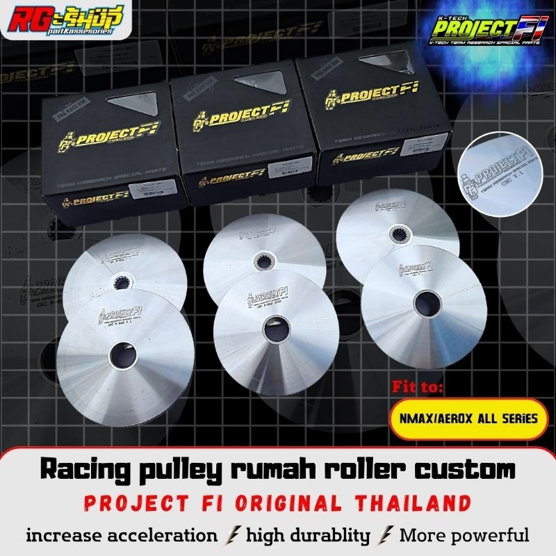 Racing Pulley Rumah Roller Bubut Custom Ktech Project Fi Thailand Nmax Aerox 155 New Old