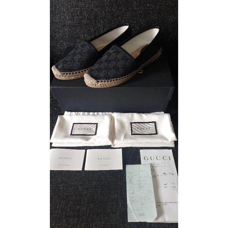gucci canvas espadrilles