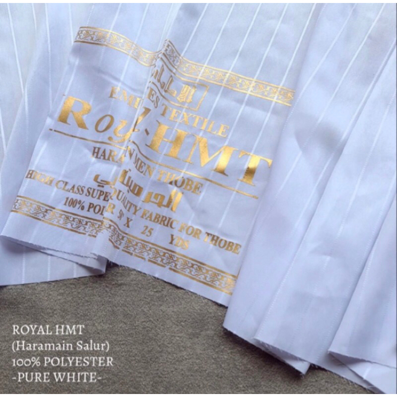 Kain Untuk Jubah Gamis, Baju Koko Pria Ikwan Royal Hmt Salur Al-Haramain Men Thobe