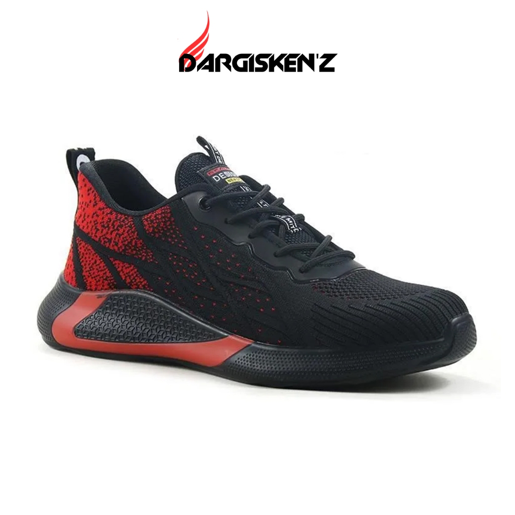 Sepatu Pria Sneakers Casual Sport Cowok Keren Original 100% Sepatu Pria Kasual Hitam Polos