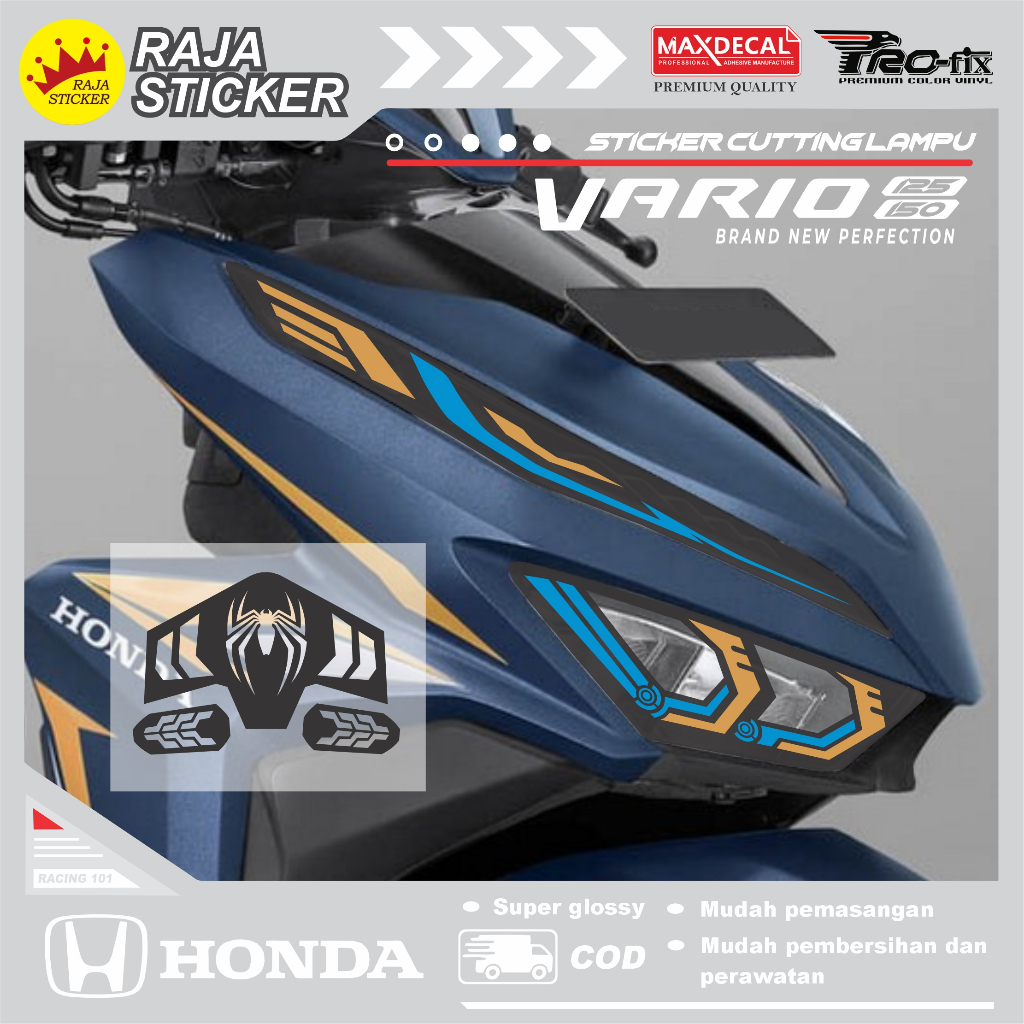 1 set Sticker lampu cutting vario 125 dan 150 new