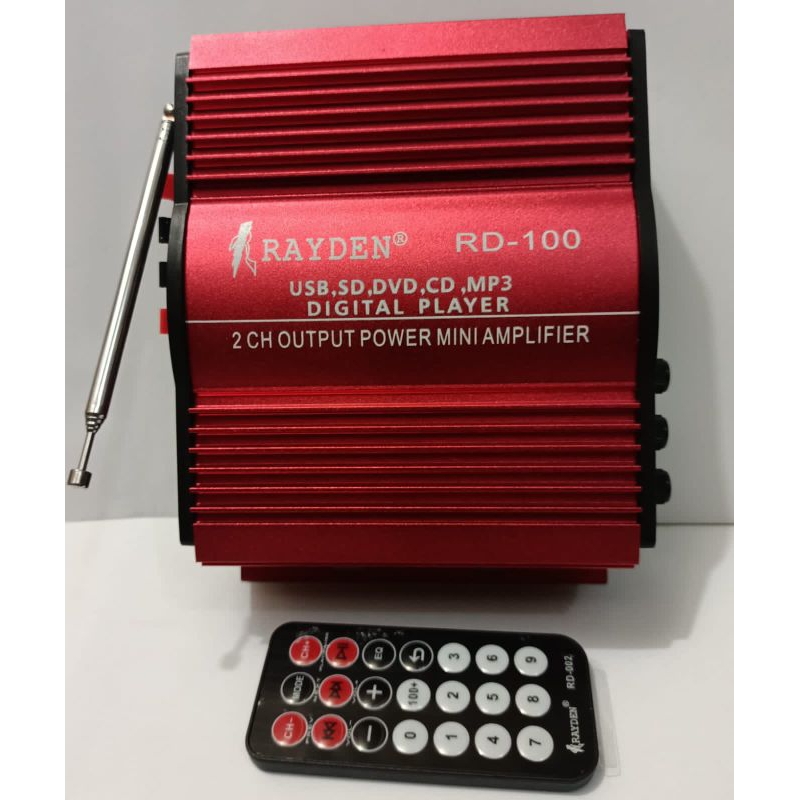 rayden RD 100 digital player power amplifier USB, SD,MP3, radio