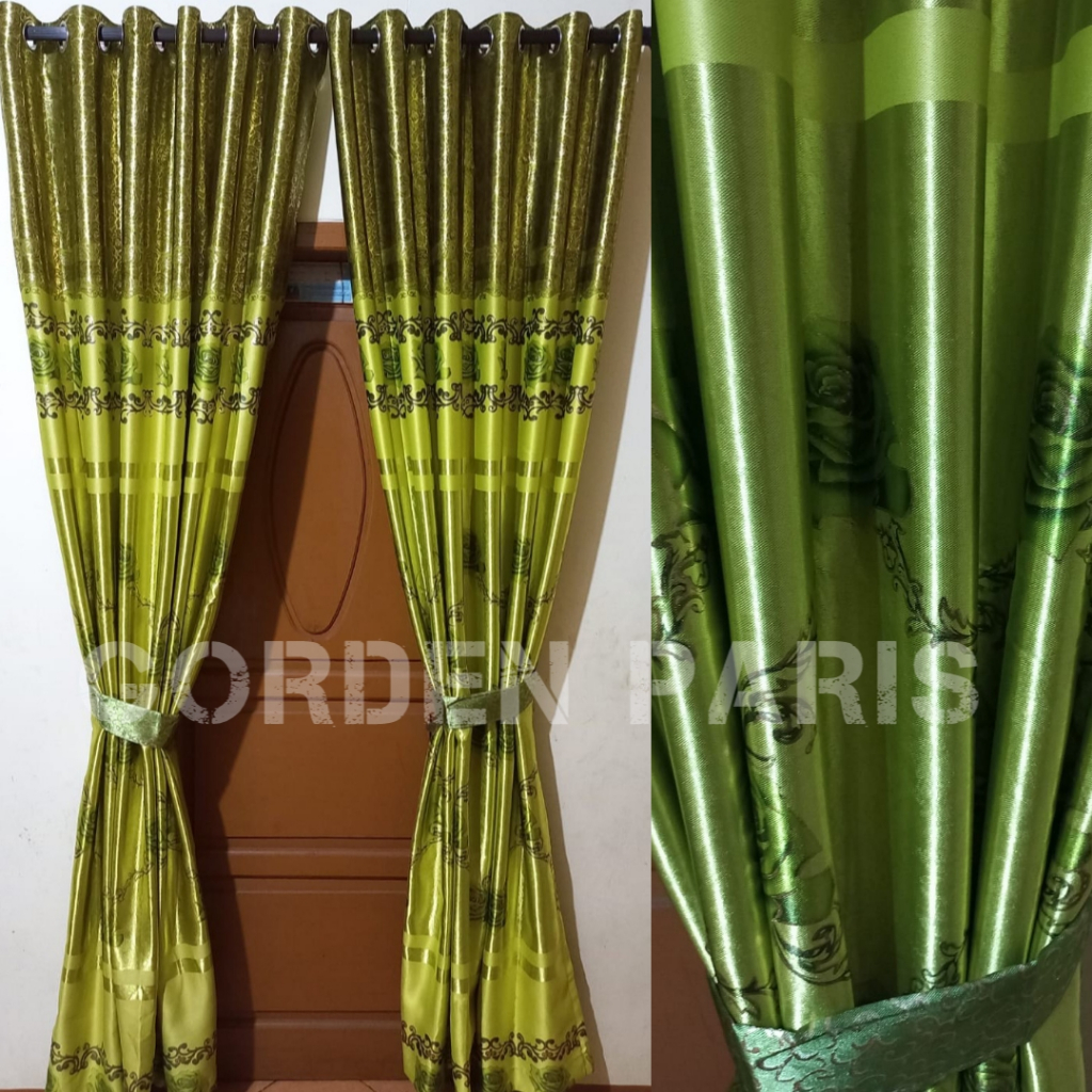 GORDEN BLACKOUT MOTIF PREMIUM IMPORT GORDYN JENDELA GORDENG PINTU HORDEN KAMAR MINIMALIS GORDEN BLAC