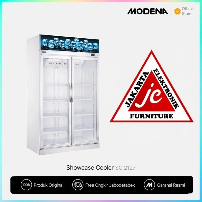 MODENA SHOWCASE COOLER LEMARI PENDINGIN 2PINTU 1200L SC2127