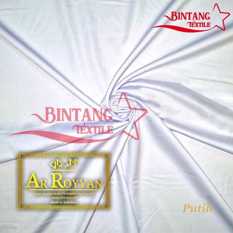 Kain Ar-Royyan Lokal Jubah/Gamis/ Kurta Pakistan/ Baju Koko 100%Polyester Royal HMT - Harga per 0.5m