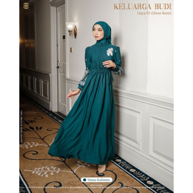 Sarimbit Keluarga Budi by Puan Dress Serut Gaya 3