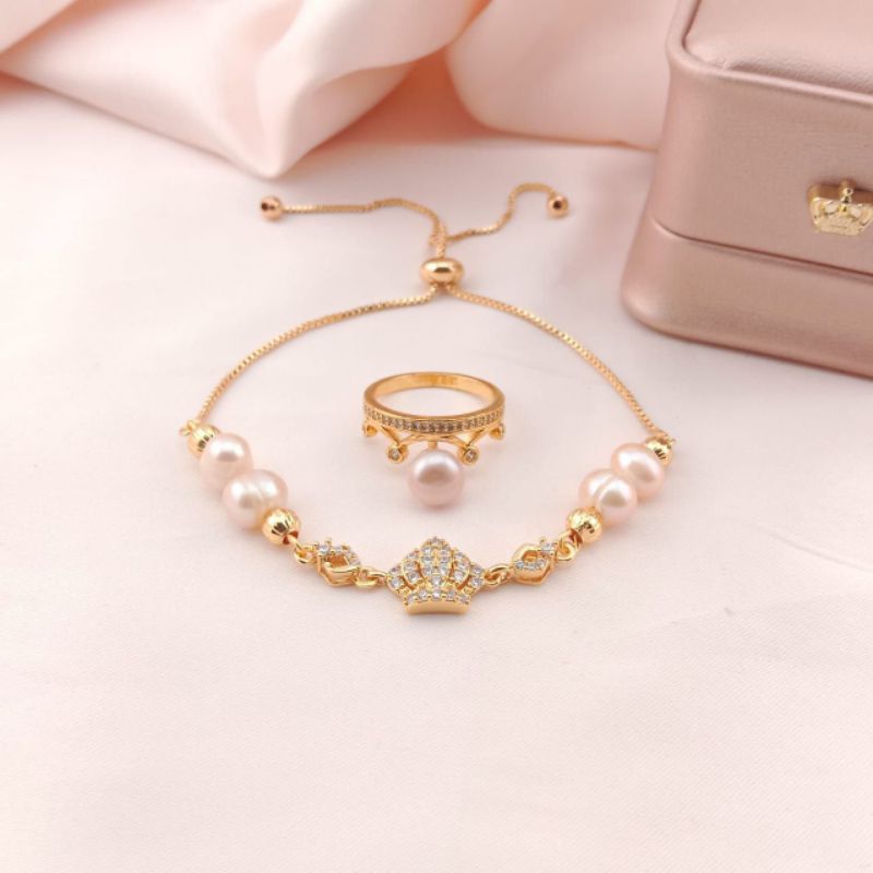 Set Gelang Cincin Mutiara