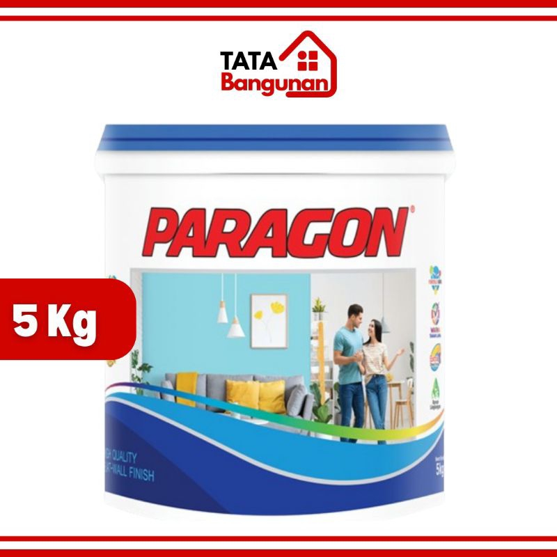 PARAGON Cat Tembok 5kg Cat Dinding Interior Exterior Gypsum Plafon
