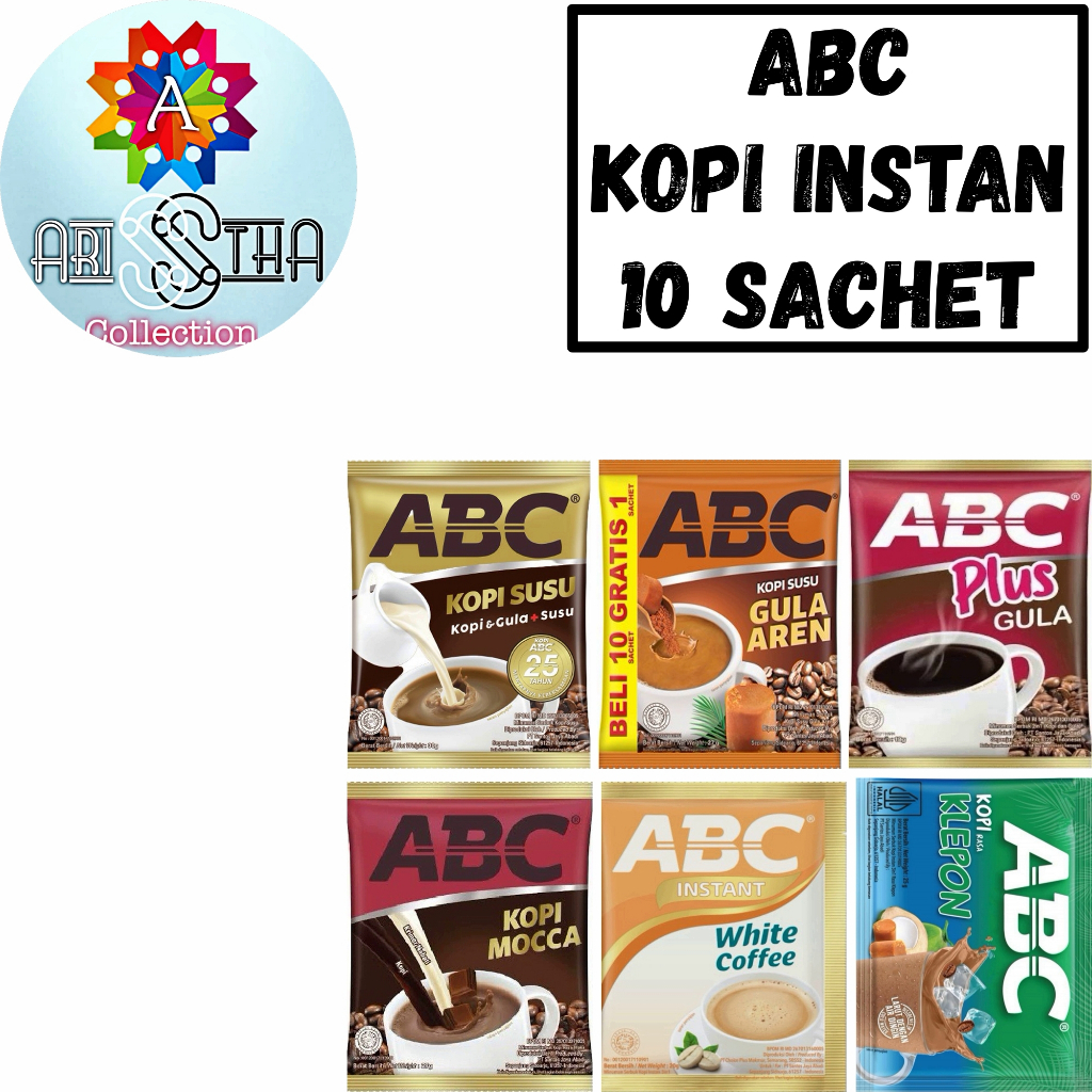 

Kopi ABC SUSU 10 x 31 Gram. Kopi Gula Susu. Kopi Instan. Kemasan Renceng