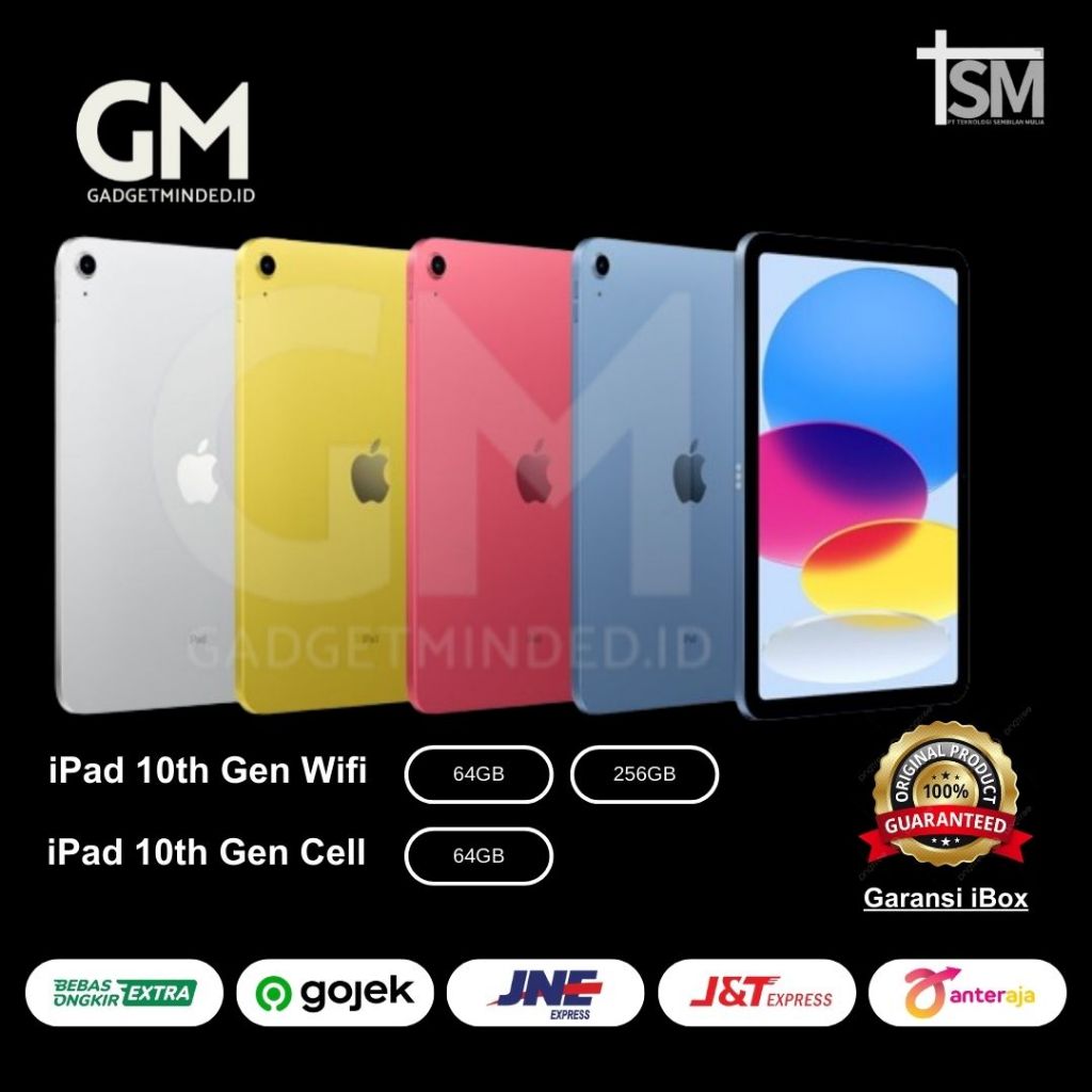 iBox iPad 10th Generation (64GB/256GB) Garansi Resmi Indonesia