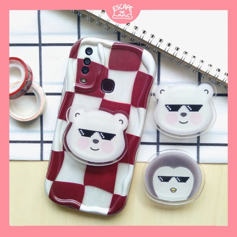 Acrylic Popsocket Poly and Wiggle | Phone grip | Phone holder | Griptok akrilik