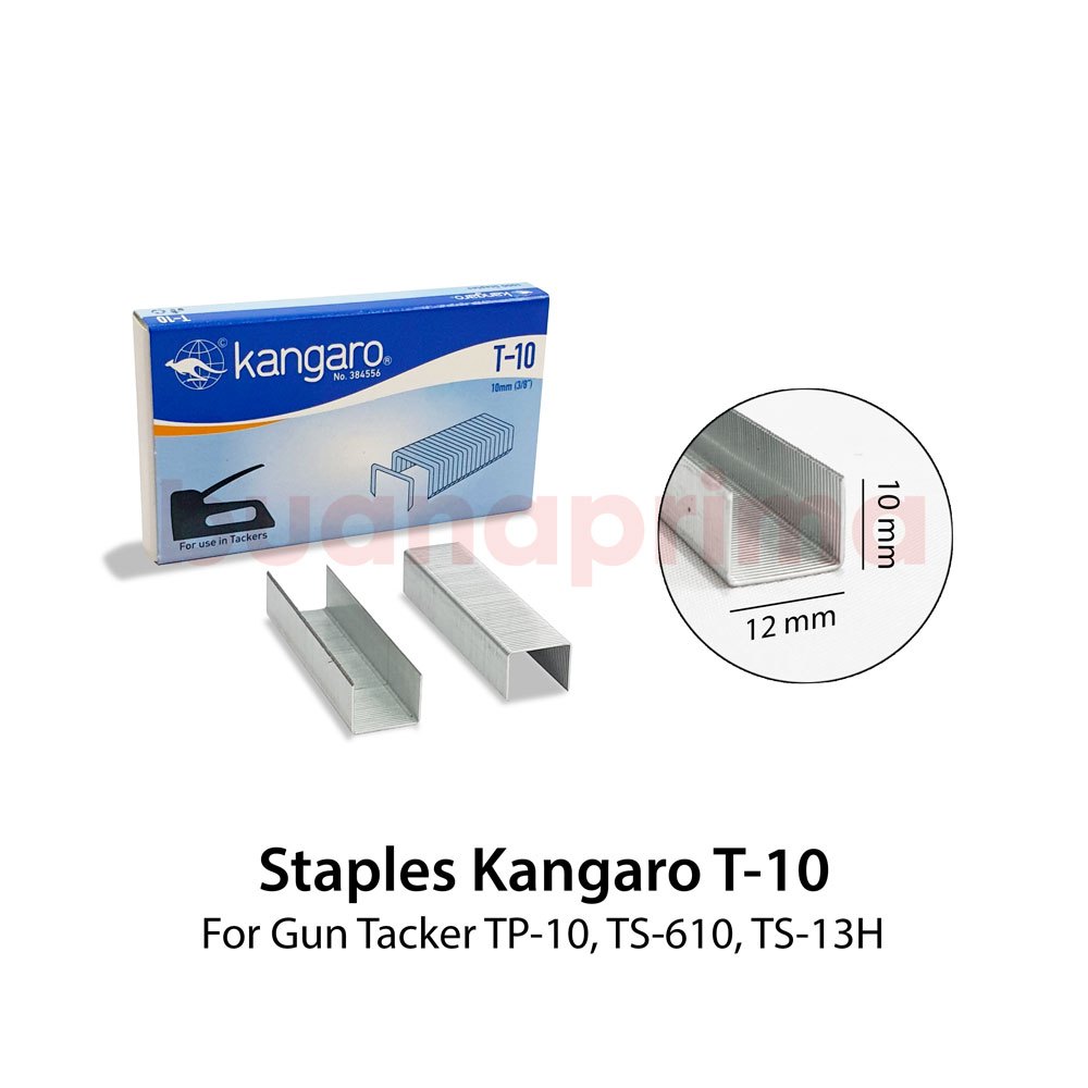 Staples Gun Tacker Kangaro T-10 Isi Stapler Tembak Hekter