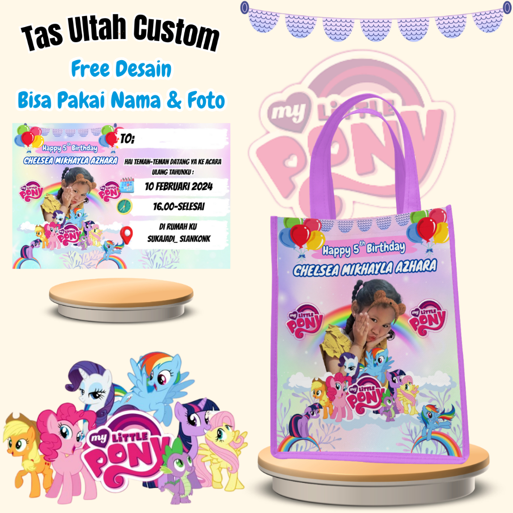 

Pcs Tas Ulang Tahun Anak Custom Laki Laki Perempuan Muat Box Kfc & Snack
