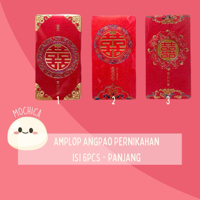 

[Isi 6] Angpao amplop Imlek Wedding Pernikahan Shuang Xi