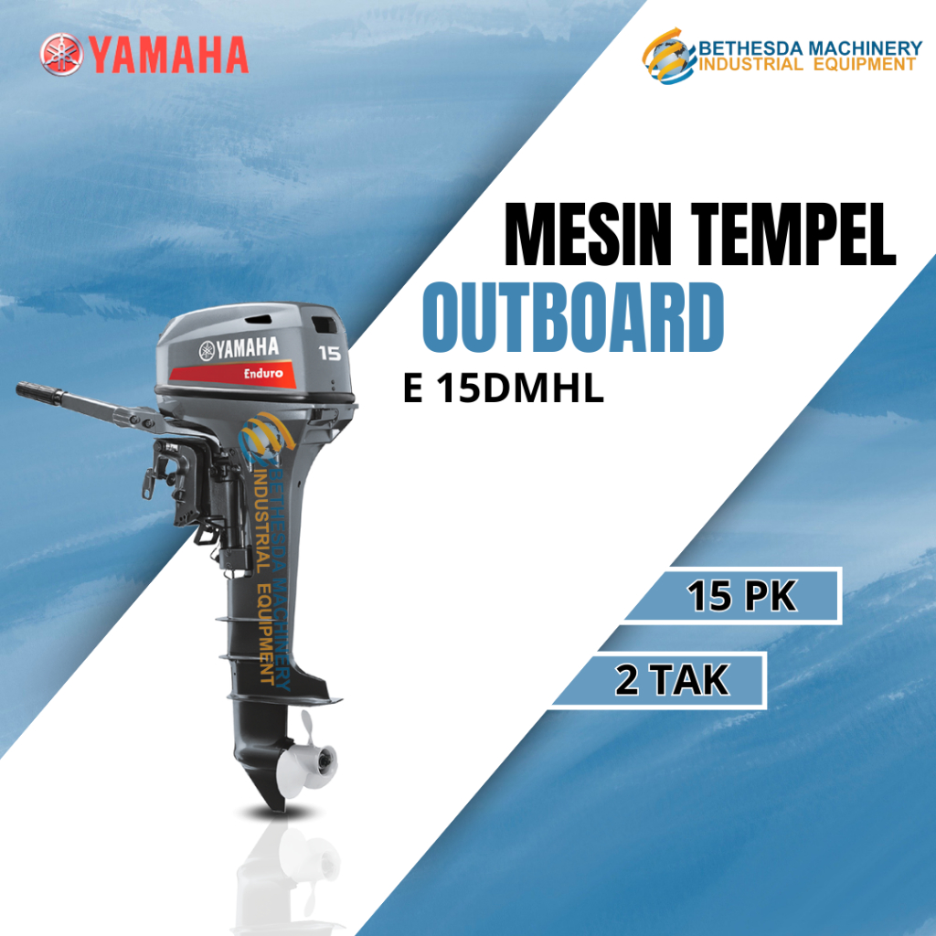 Mesin Tempel 15PK Yamaha E15DMHL /Mesin Outboard 15 HP