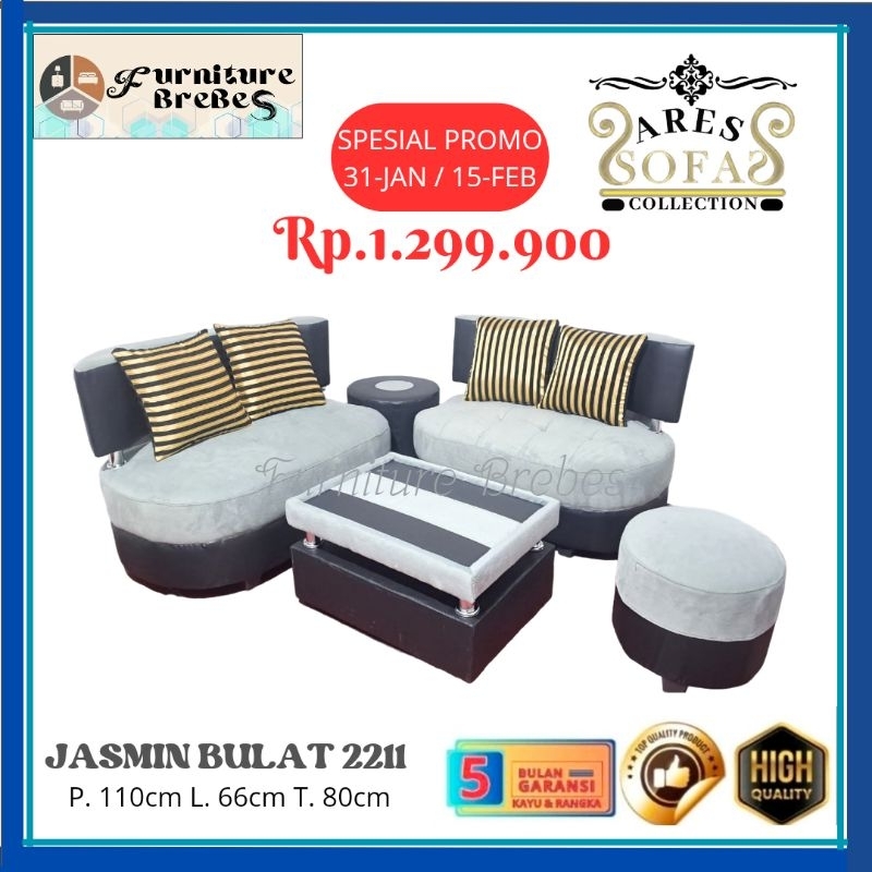 Sofa jasmin 2121 / sofa ruang tamu / kursi sofa minimalis termurah brebes cirebon tegal pemalang