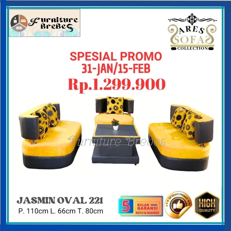 Sofa jasmin 221 oval / sofa ruang tamu / kursi sofa minimalis termurah brebes cirebon tegal