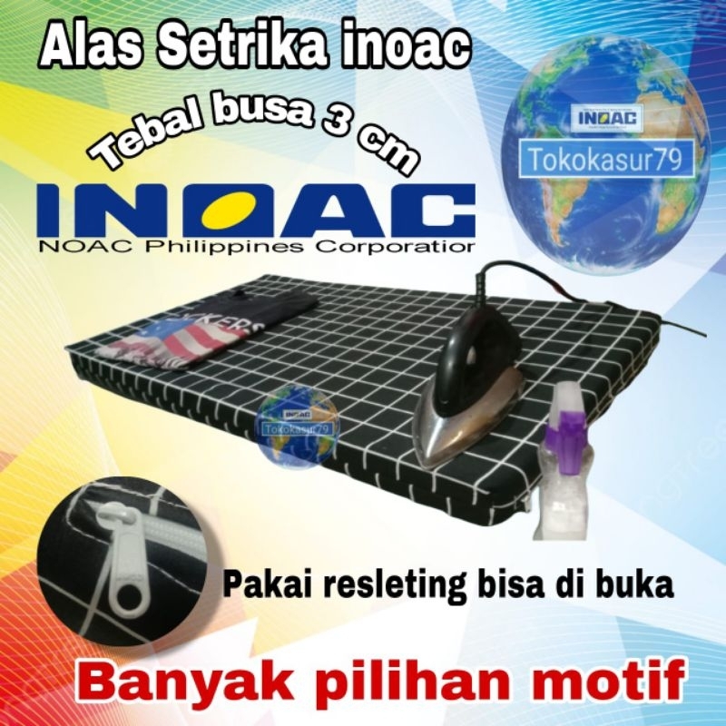 Alas setrika inoac 100x50x3cm Alas setrika busa busa tidak mudah kempes
