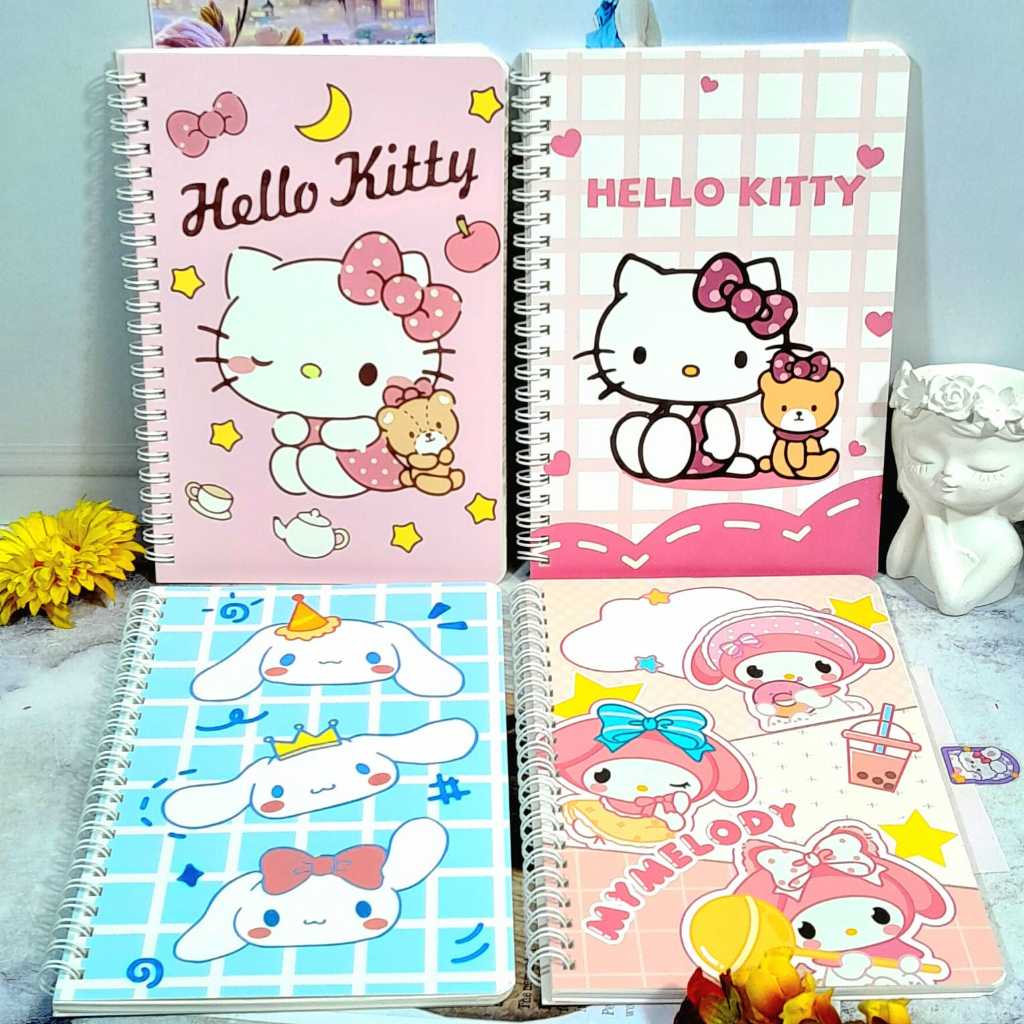 

Buku Spiral Sanrio Ukuran A5 Kertas Bergaris Cinnamoroll Best Quality / Notebook Spiral SANRIO Hello Kitty dan Cinamorol Perlengkapan Sekolah Anak Kekinian Fancy Harga Termurah Bisa Grosir dan COD