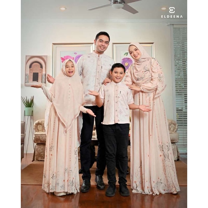 GAMIS HALMERAYA FAMSET SERIMBIT BY ELDEENA / serimbit HALMERAYA gamis keluarga by Eldeena syar'i / H