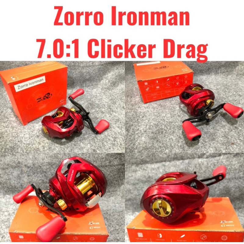 Reel BC ZORRO IRON MAN IRONMAN drag clicker