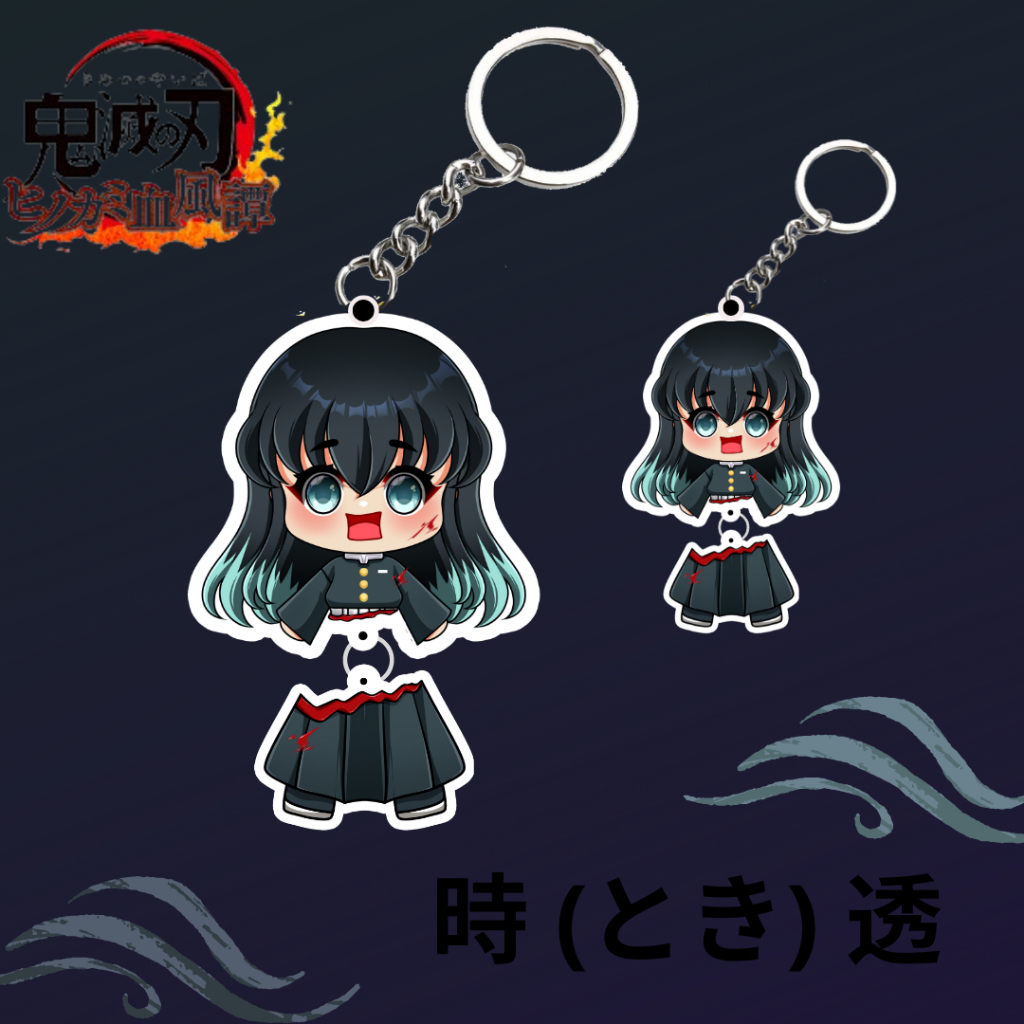 gantungan kunci akrilik Muichiro Tokito demon demon slayer