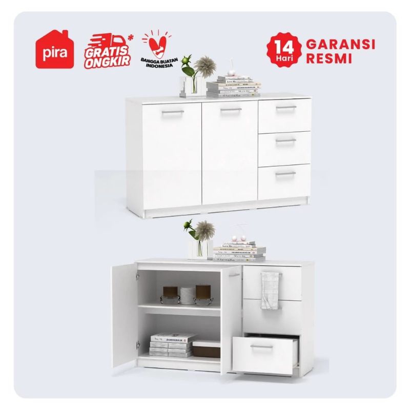 RAK BUKU MINIMALIS BUFET RUANG TAMU TERBARU RAK SERBAGUNA TERLARIS