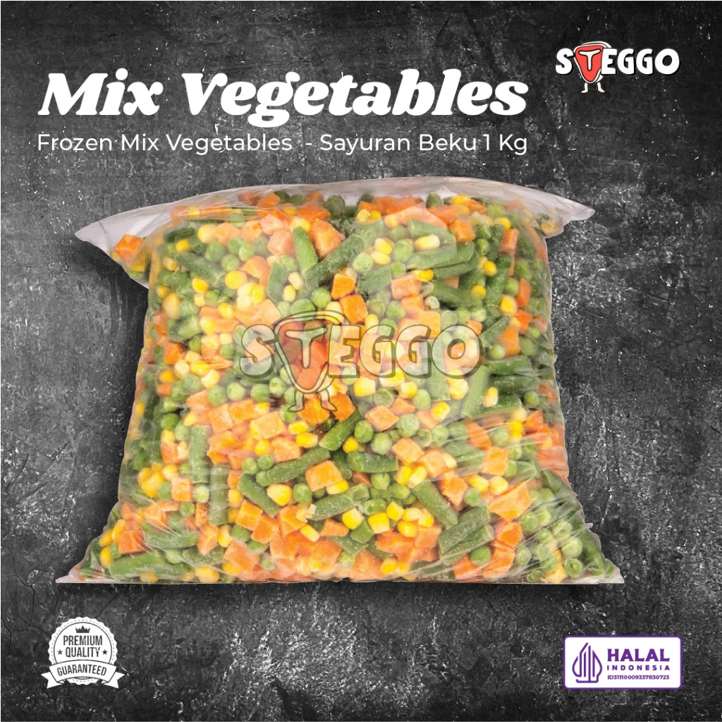 

Frozen Mix Vegetables | Sayuran Beku 1 kg - Cocok untuk side dish Steak