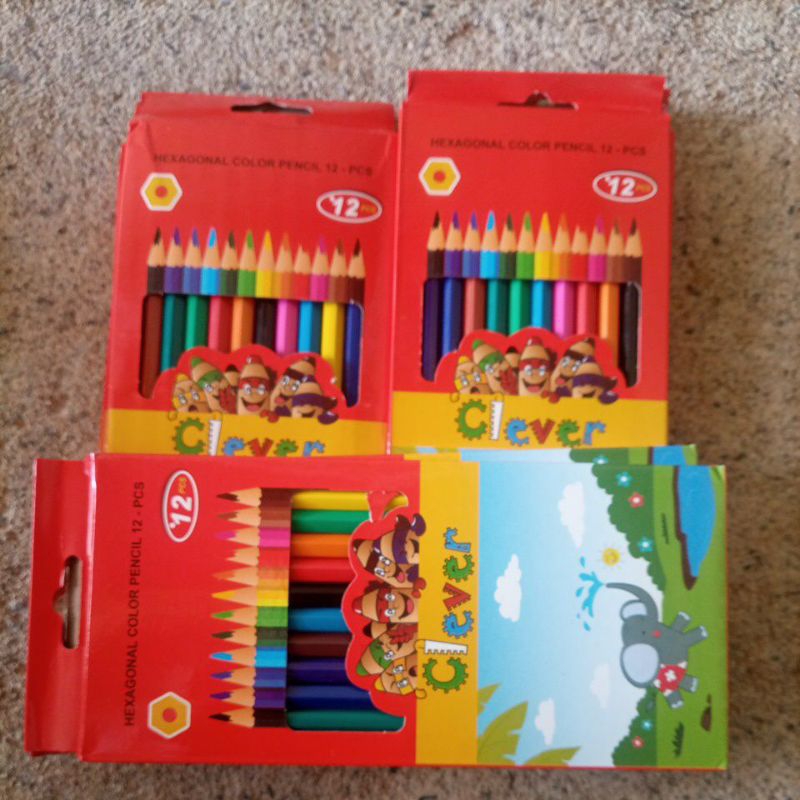 

Pensil Warna Hexagonal Clever Panjang